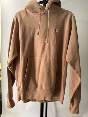 Champion Men's Dusty Peach Hooded Sweatshirt
